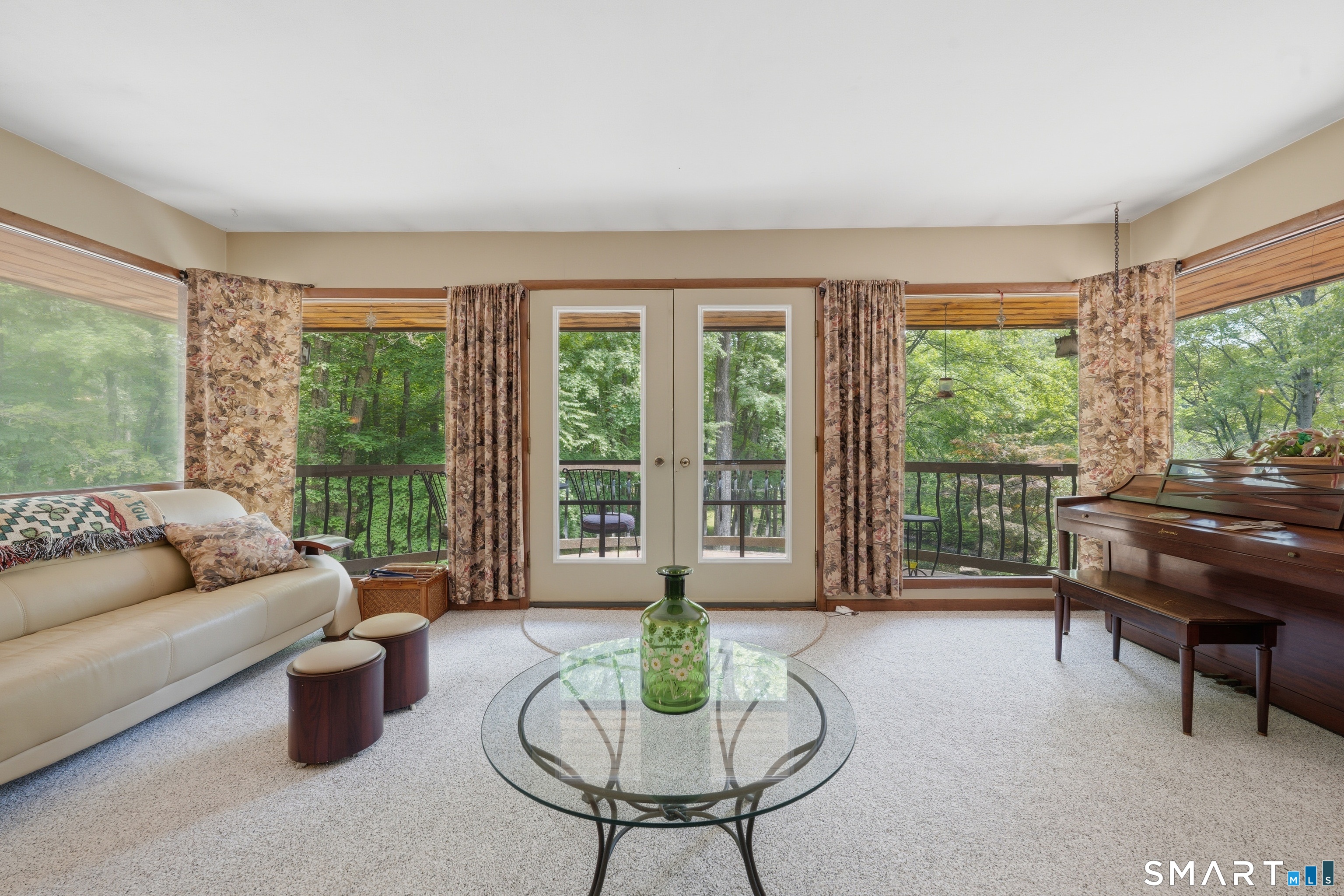 345 Rimmon Road Woodbridge, CT 06525 - Photo 20 of 40 Second floor living room balcony doors