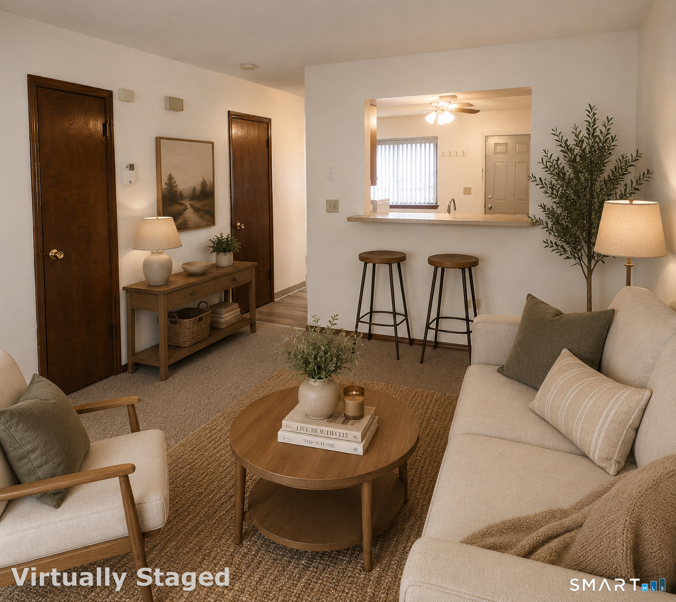 975 Meriden Road, Unit 101 Waterbury, CT 06705 - Photo 7 of 28 a living room with furniture and a table