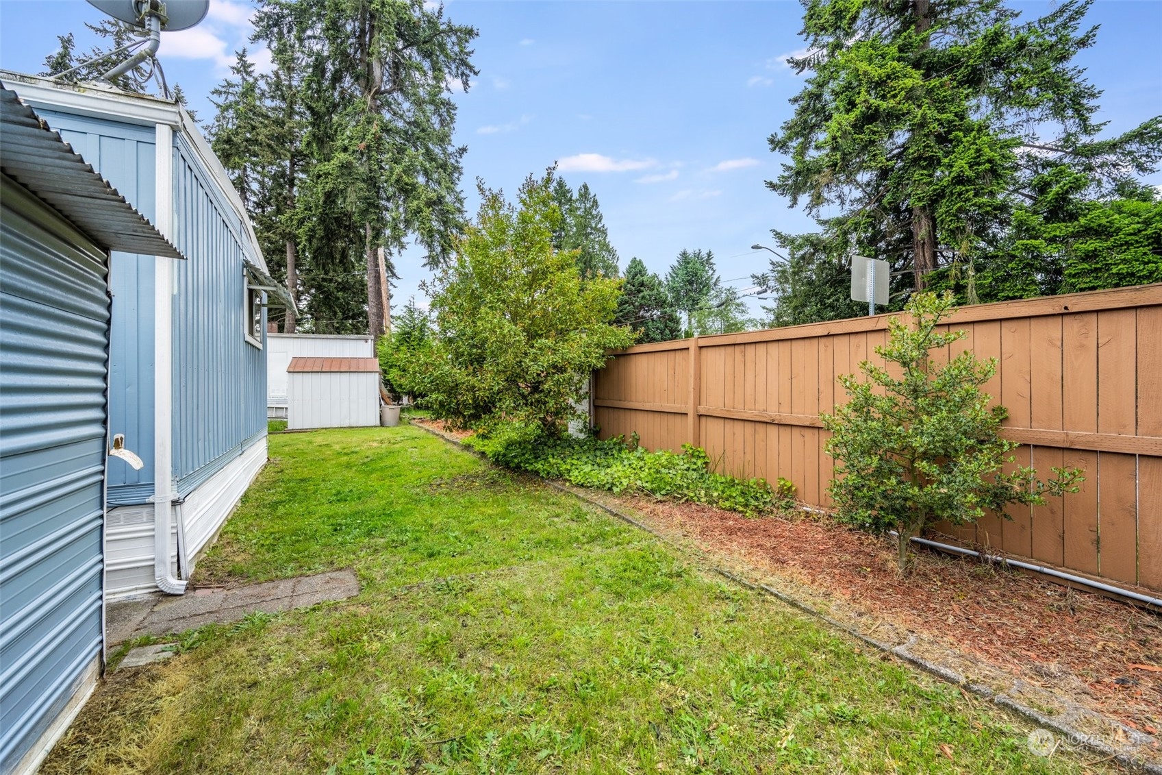 2302 R Street Southeast, Unit 12 Auburn, WA 98002 - Photo 25 of 34 a backyard of a house with plants and trees