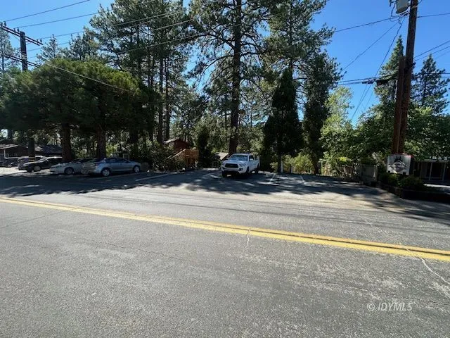 a view of road with trees