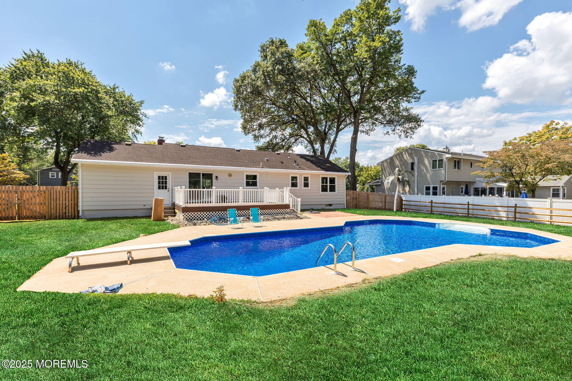 1276 West Front Street Lincroft, NJ 07738 - Photo 44 of 66 a view of house with swimming pool and yard