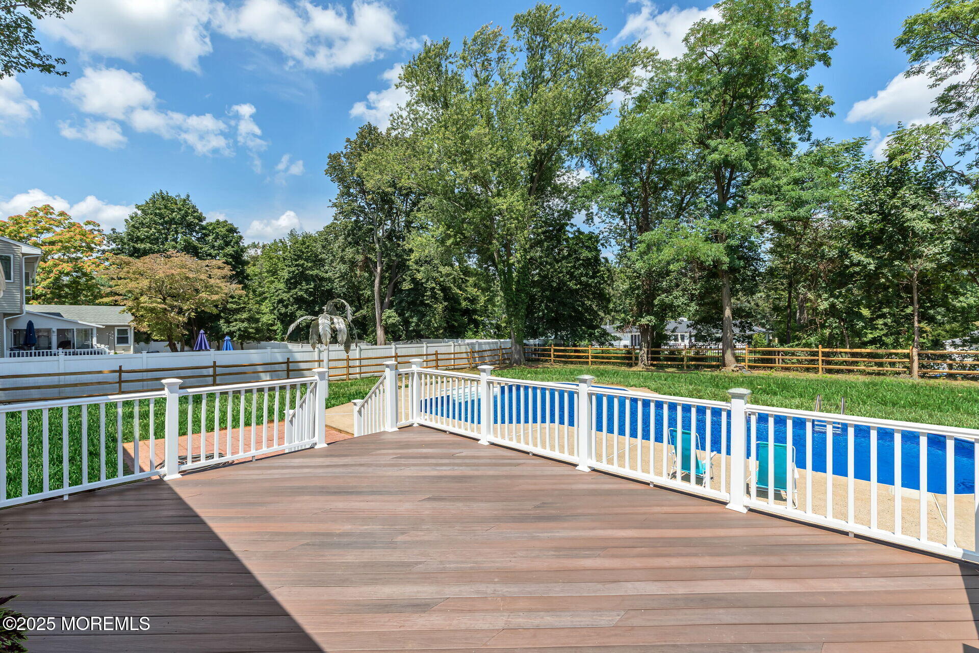 1276 West Front Street Lincroft, NJ 07738 - Photo 49 of 66 a view of a balcony with wooden floor