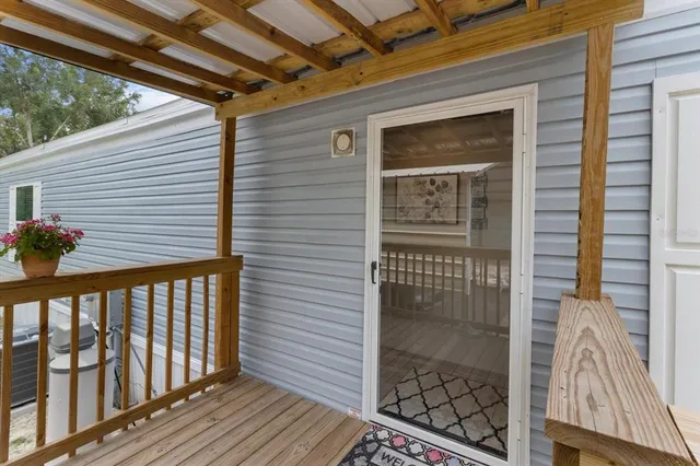 a view of front door