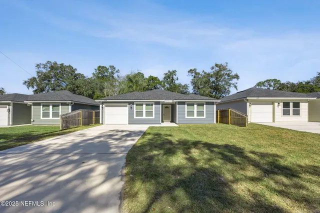 front view of a house and a yard
