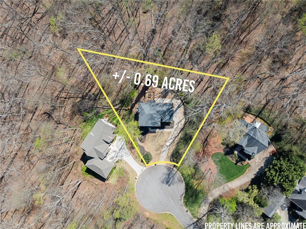 4834 Upper Berkshire Road Flowery Branch, GA 30542 - Photo 64 of 76 an aerial view of a chairs and table in the outdoor