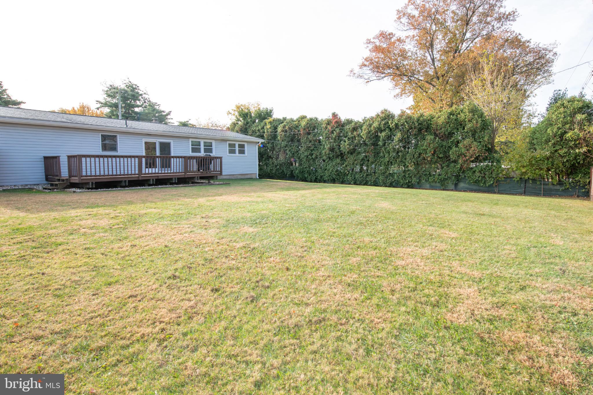 376 Newtown Road Warminster, PA 18974 - Photo 23 of 26 Spacious backyard with lush greenery.