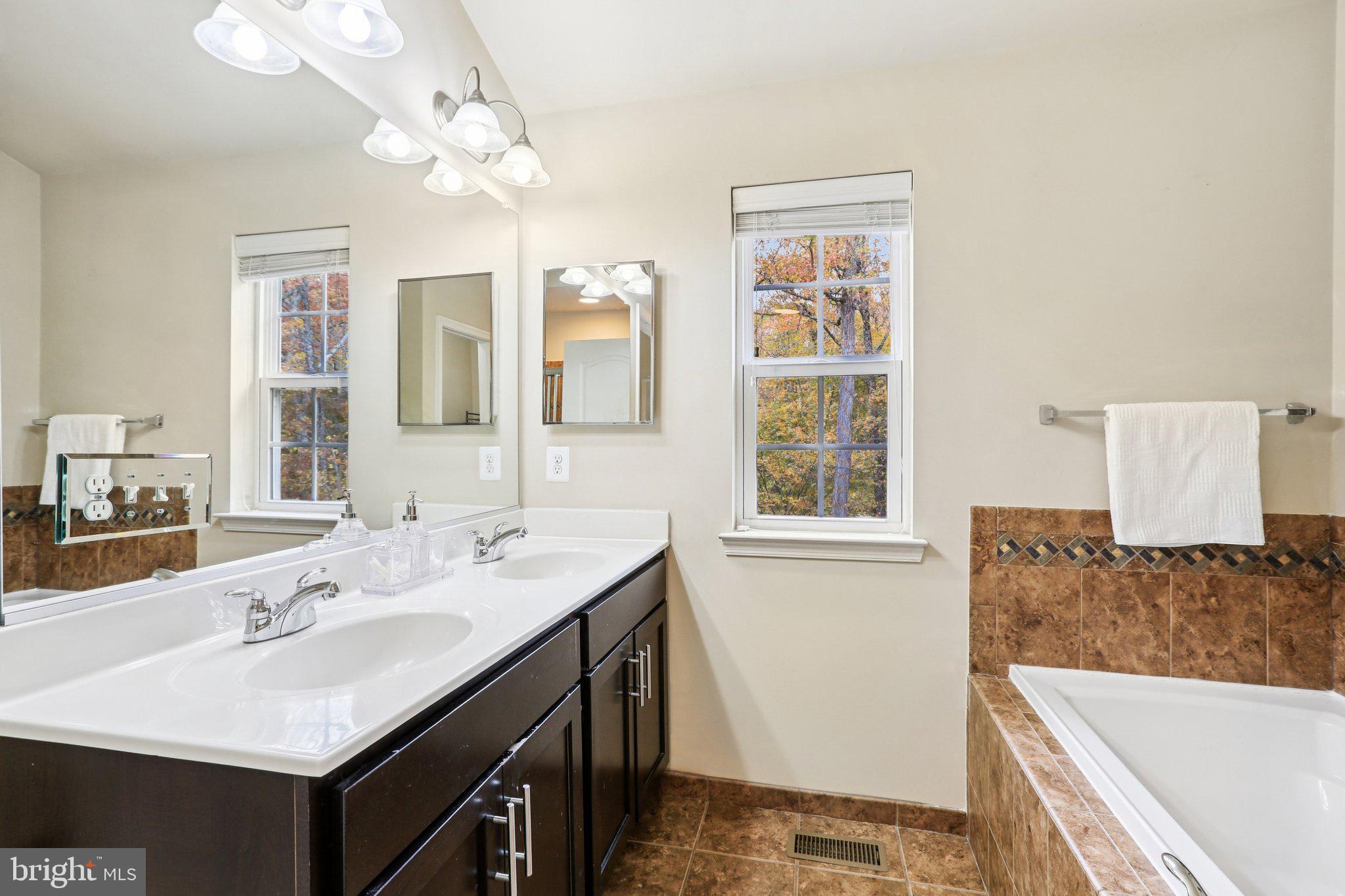 9384 Rock Ripple Lane Laurel, MD 20723 - Photo 22 of 42 a bathroom with a tub sink and mirror