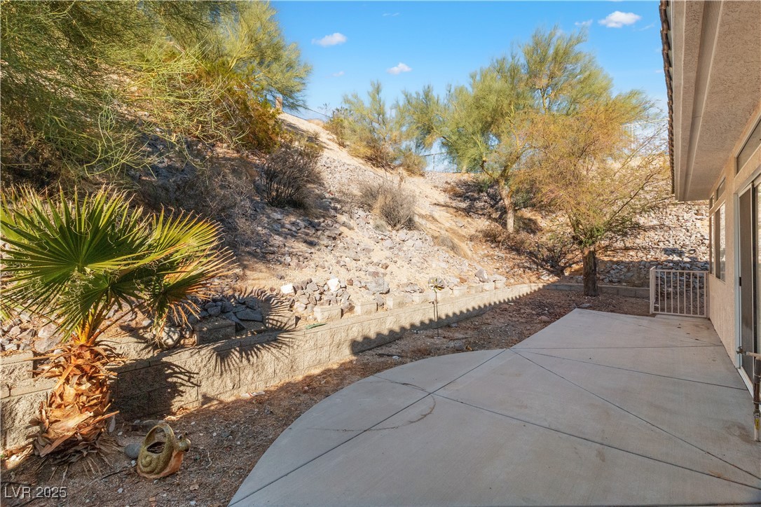 3342 Pheasant Canyon Way, Unit 1013 Laughlin, NV 89029 - Photo 46 of 74 View of back patio with side yard fence.