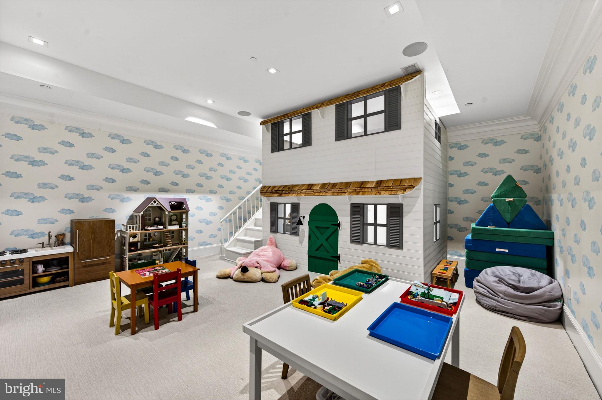 4432 Chestnut Lane Washington, DC 20007 - Photo 37 of 43 Play Room adjacent to Recreation Room