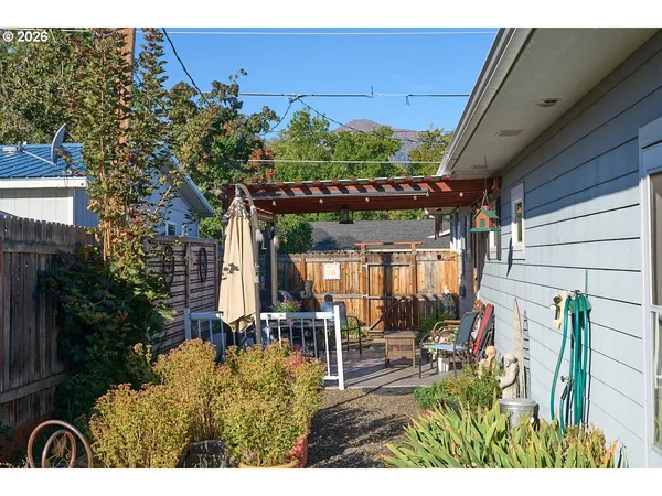 a patio view with patio outdoor seating