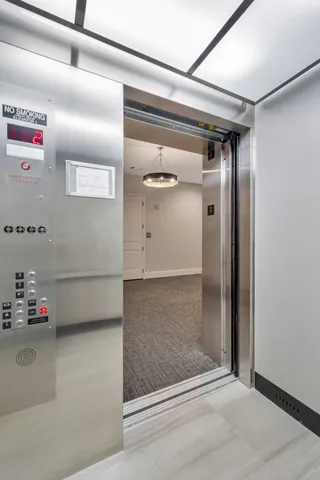 a view of a city that has tall buildings