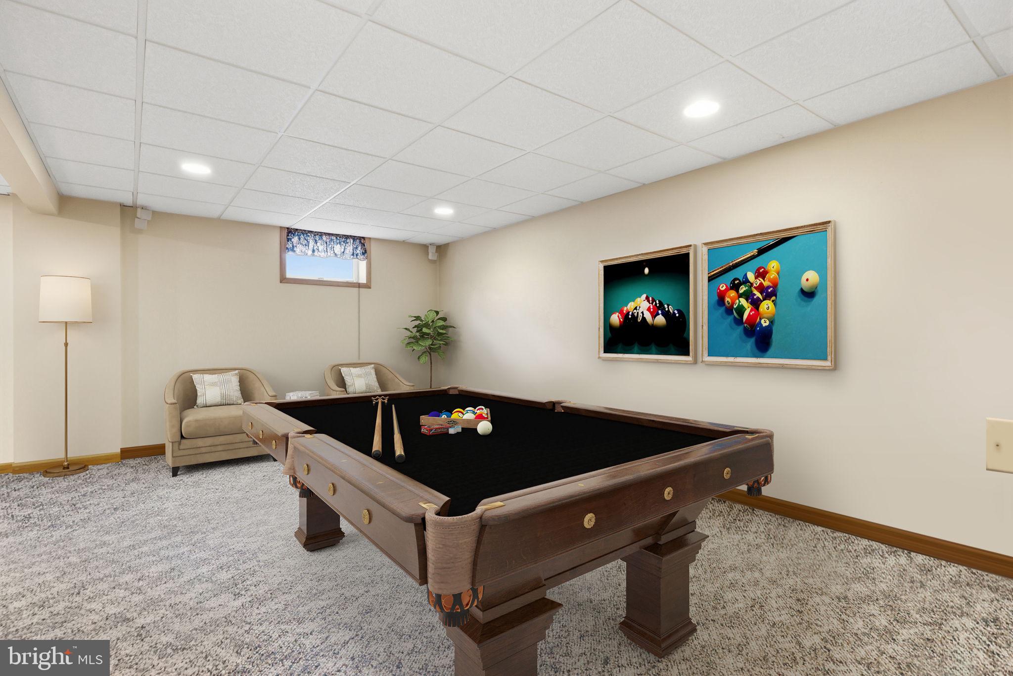 1103 Roelofs Road Yardley, PA 19067 - Photo 42 of 61 Lower Level Rec Room (virtually staged)