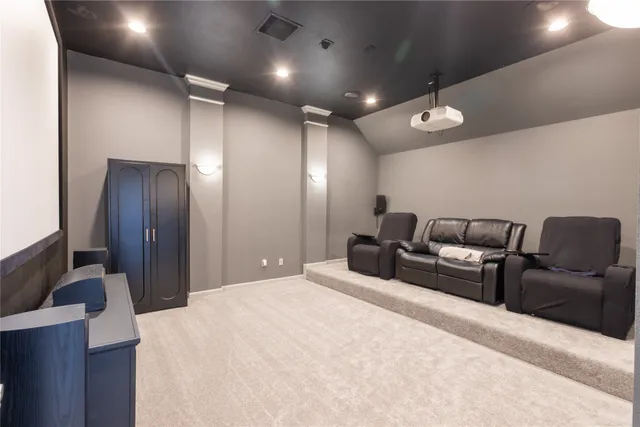 a bedroom with a bed and furniture