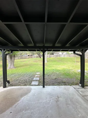 a view of a porch
