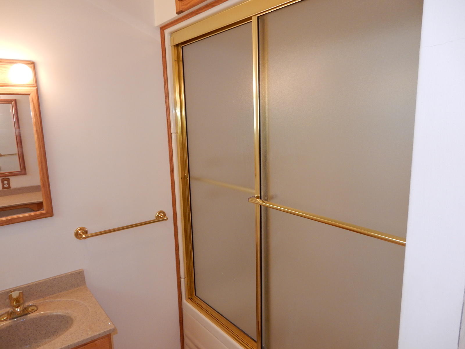 4925 Grape Tree Lane Roanoke, VA 24018 - Photo 12 of 27 a bathroom with a shower and a mirror