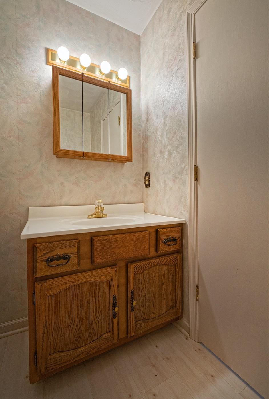 4925 Grape Tree Lane Roanoke, VA 24018 - Photo 22 of 27 a bathroom with a sink and a mirror