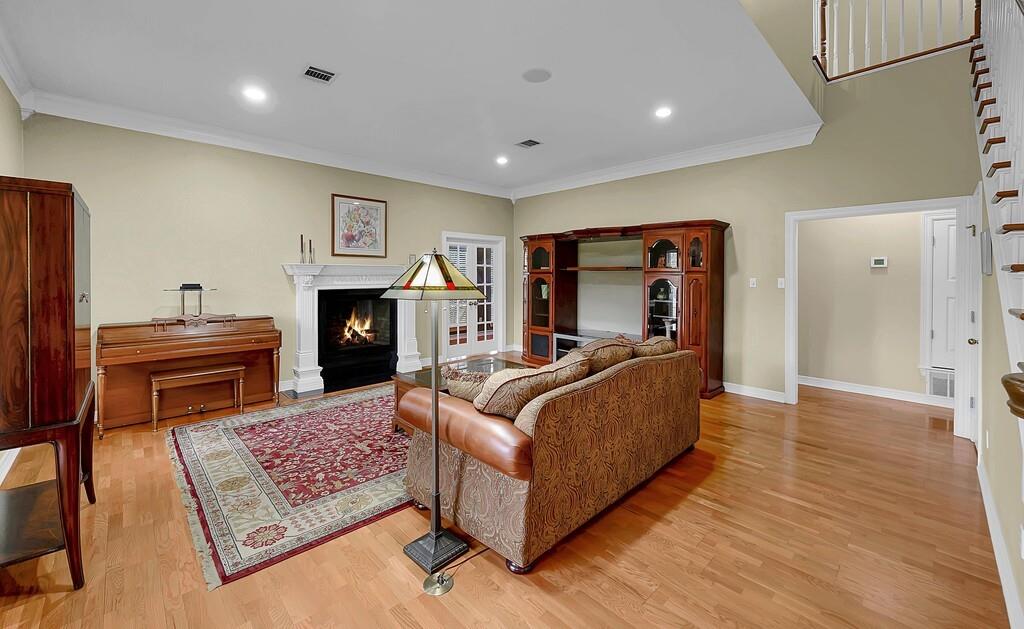 3111 Rockbridge Road Waco, TX 76657 - Photo 3 of 40 a living room with furniture and a fireplace