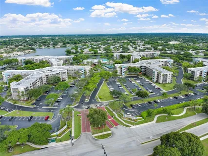 a view of street with tall buildings