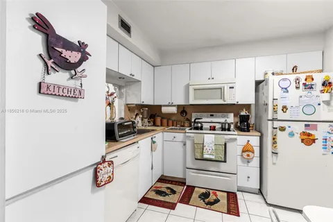 a kitchen with lots of counter top space