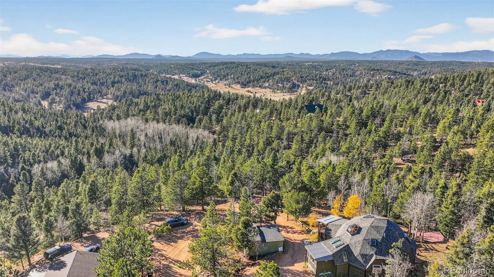 47 Aspen Road Woodland Park, CO 80863 - Photo 26 of 36 a view of a city and mountains