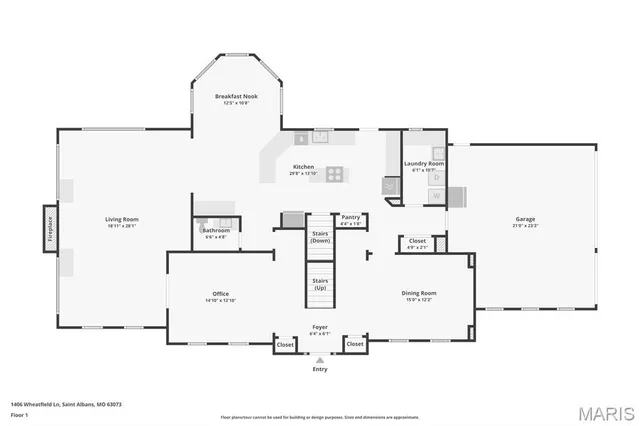 $900,000 | 1406 Wheatfield Lane, St. Albans, MO 63073