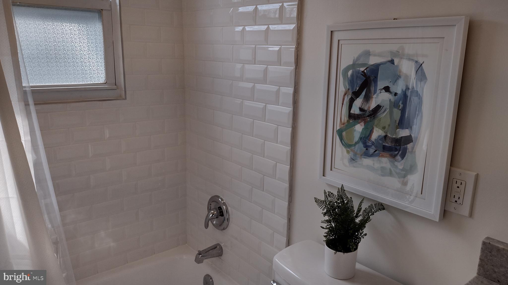 254 Candytuft Road Reisterstown, MD 21136 - Photo 19 of 44 1st Floor Bathroom with Spectacular Tiling