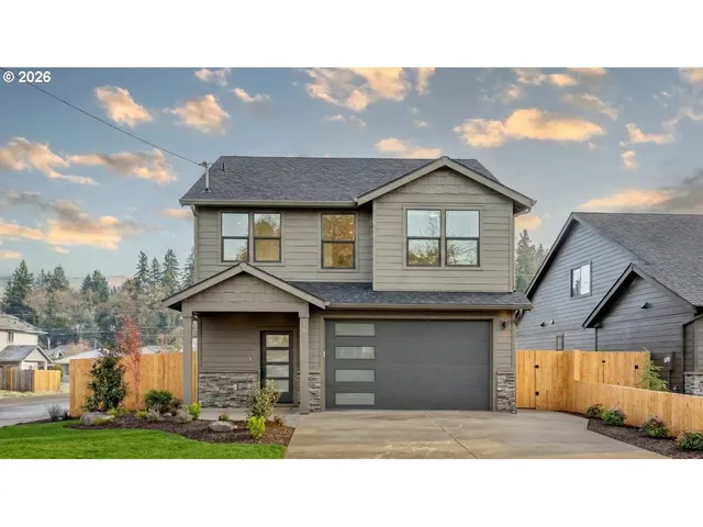 a house view with a garden space