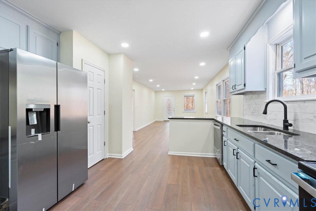 19707 Walker Avenue Colonial Heights, VA 23834 - Photo 17 of 36 a kitchen with stainless steel appliances granite countertop a refrigerator and a sink