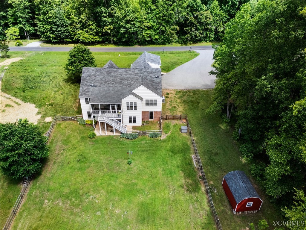 1629 Olmstead Drive Powhatan, VA 23139 - Photo 45 of 50 an aerial view of residential houses with outdoor space and trees