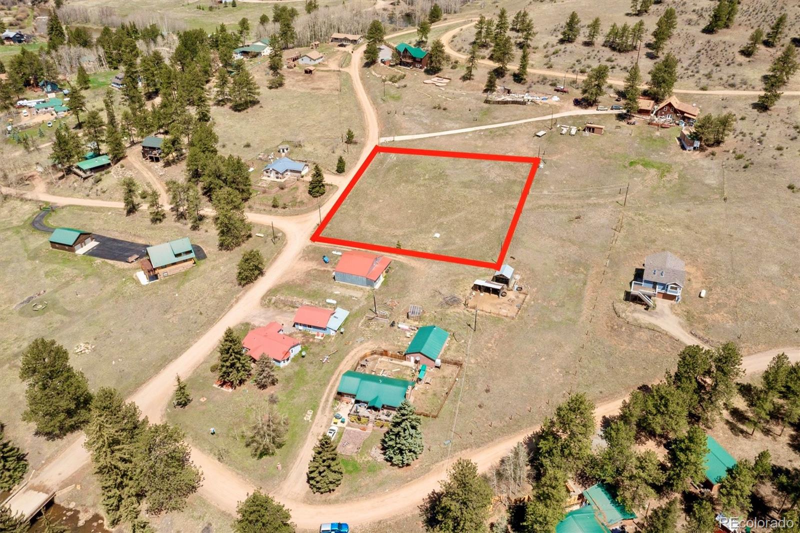 112 Mountain Drive Shawnee, CO 80475 - Photo 8 of 12 an aerial view of beach and swimming pool