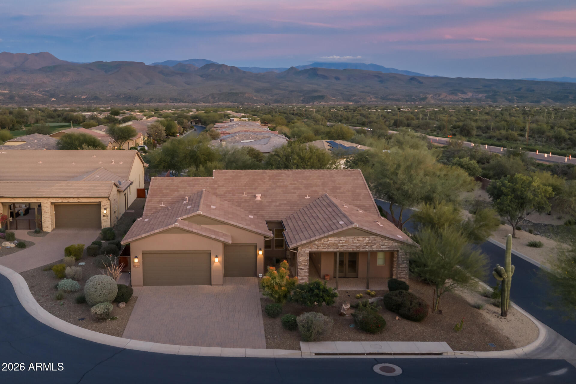 17662 Blaze Lane Rio Verde, AZ 85263 - Photo 2 of 68 an aerial view of house with yard