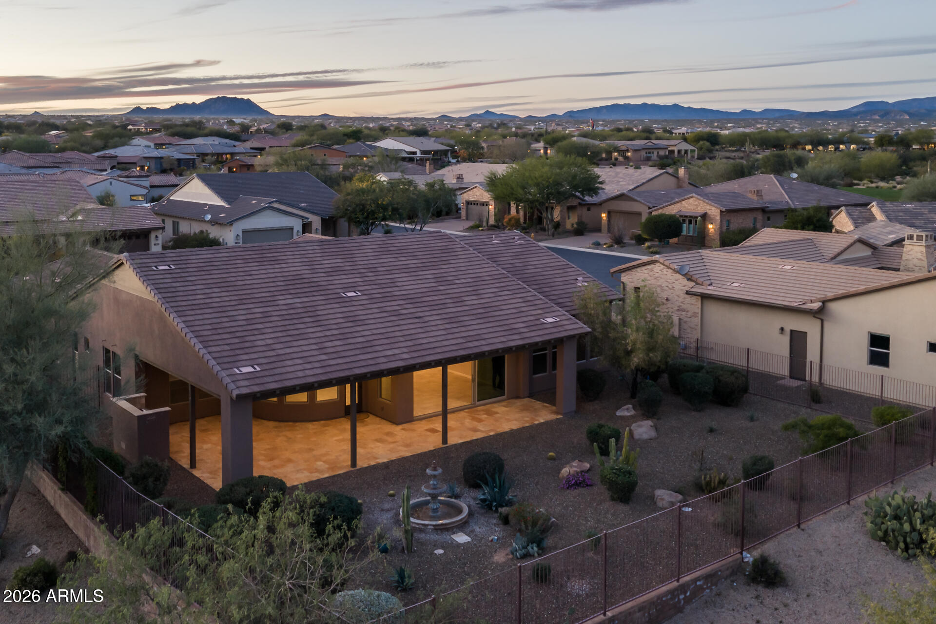 17662 Blaze Lane Rio Verde, AZ 85263 - Photo 33 of 68 an aerial view of residential houses with outdoor space and trees