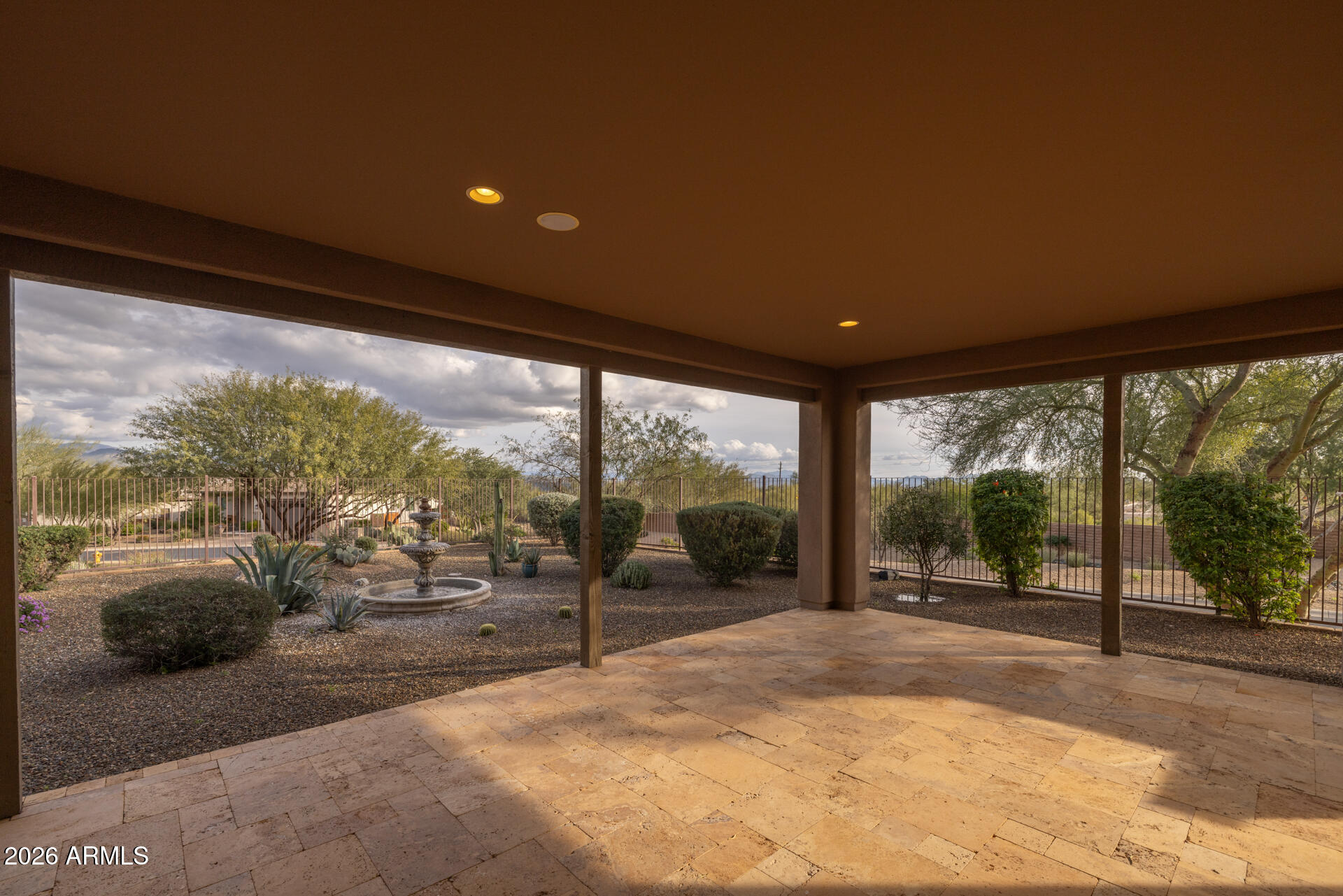 17662 Blaze Lane Rio Verde, AZ 85263 - Photo 40 of 68 a view of a porch and garden