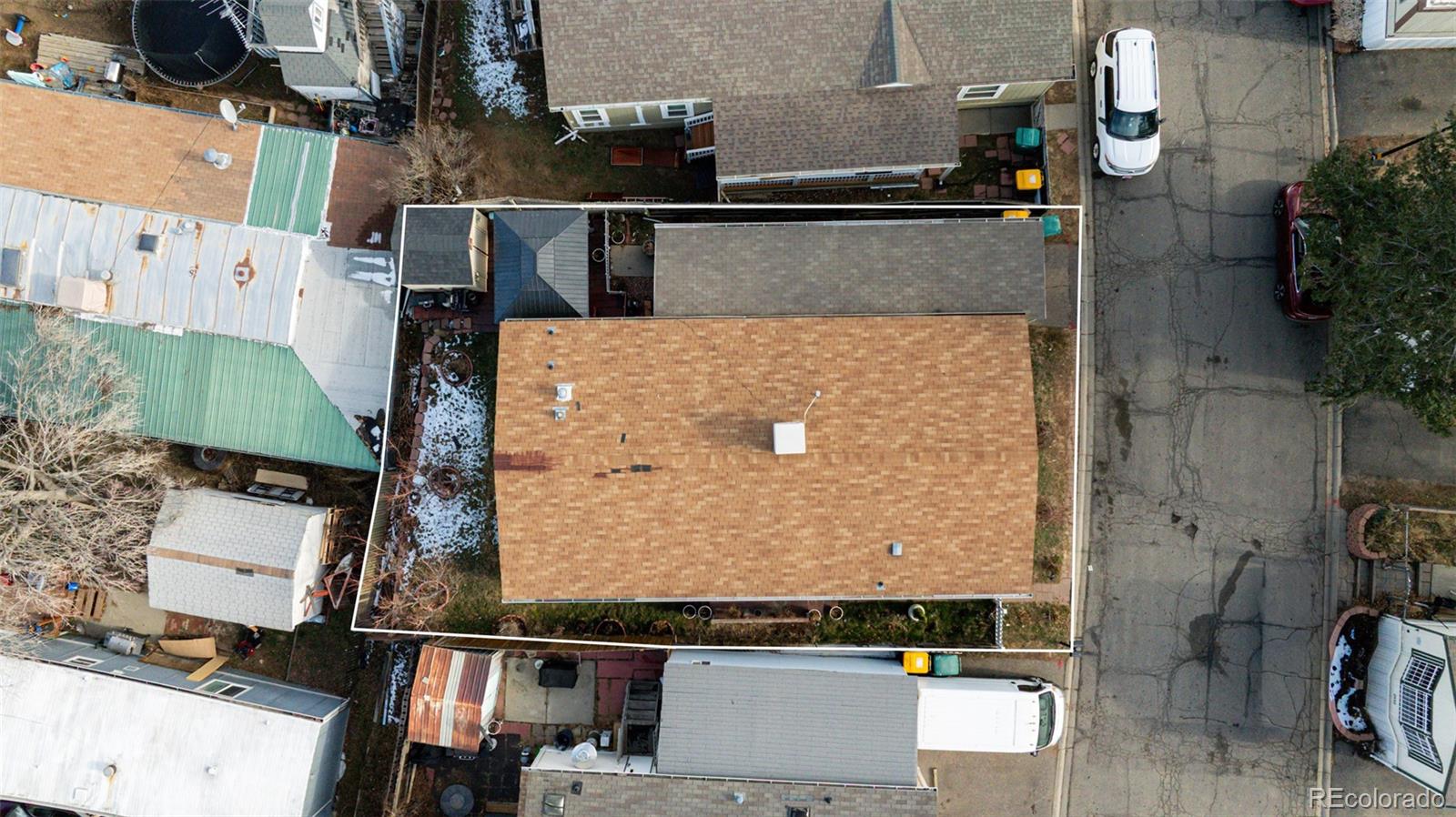 2625 Pheasant Street Denver, CO 80260 - Photo 16 of 18 an aerial view of residential houses with outdoor space
