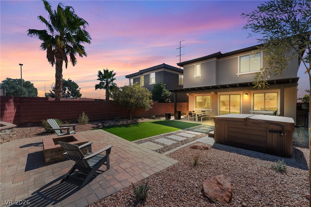 10206 Cider Mill Road Las Vegas, NV 89135 - Photo 22 of 39 Virtual Twilight - Pool Size Yard