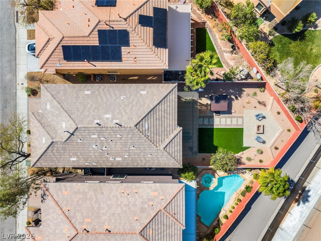 10206 Cider Mill Road Las Vegas, NV 89135 - Photo 28 of 39 Aerial of Backyard