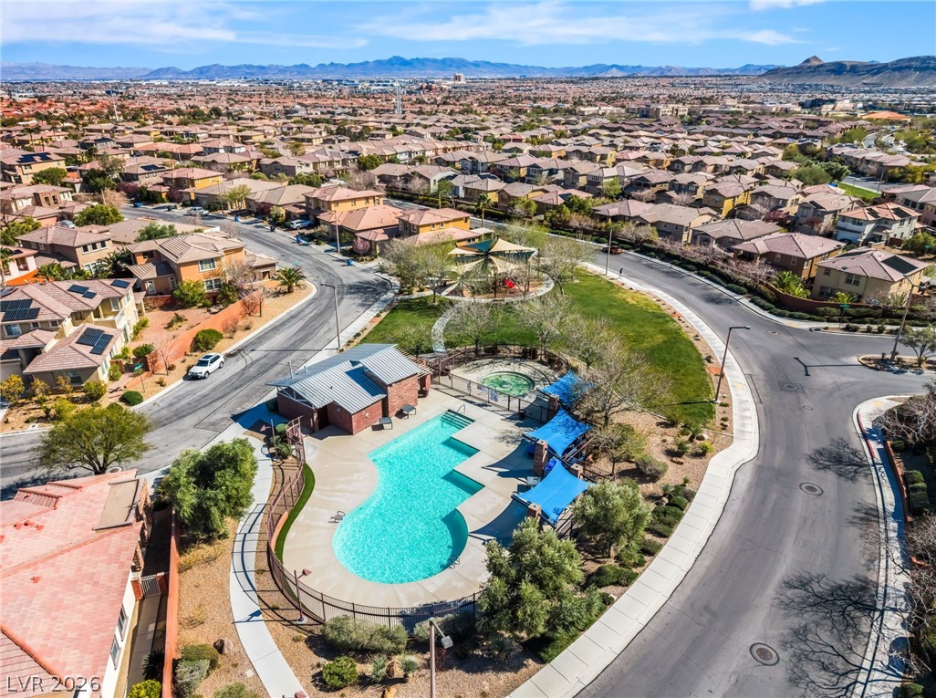 10206 Cider Mill Road Las Vegas, NV 89135 - Photo 31 of 39 Aerial view Community Pool
