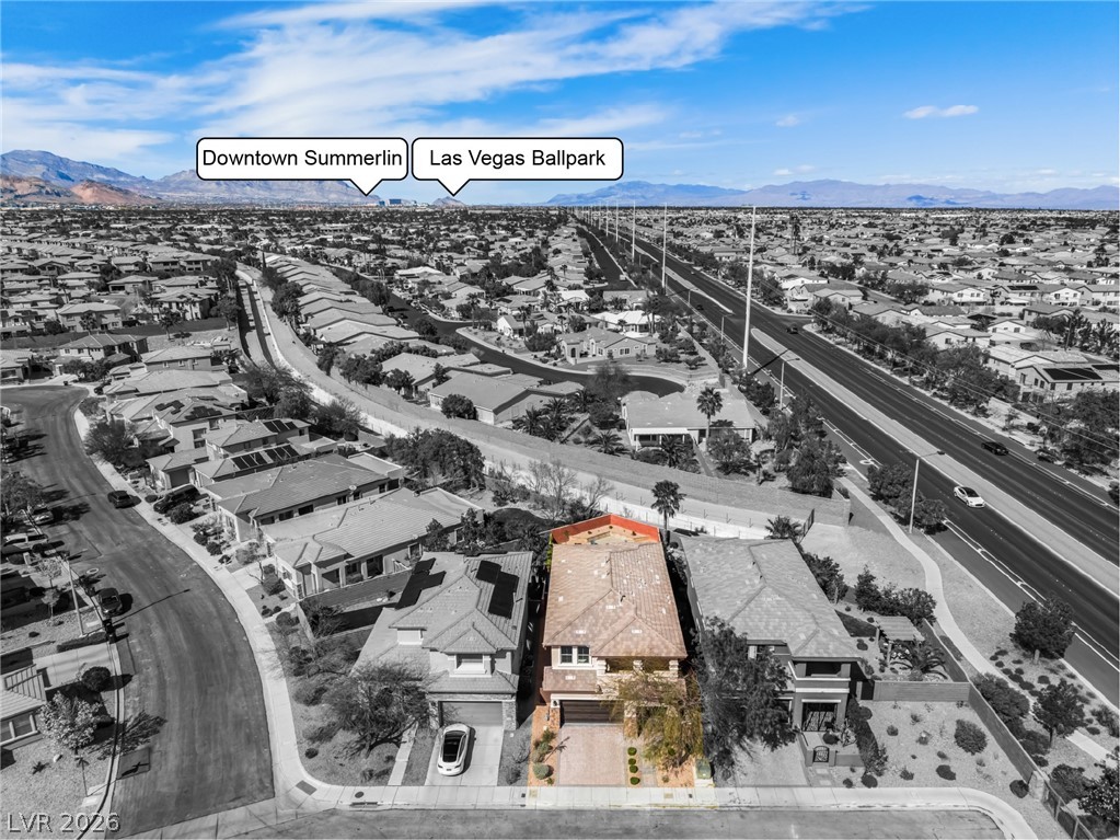 10206 Cider Mill Road Las Vegas, NV 89135 - Photo 33 of 39 Aerial Downtown Summerlin Aviators Park & VGK Facility