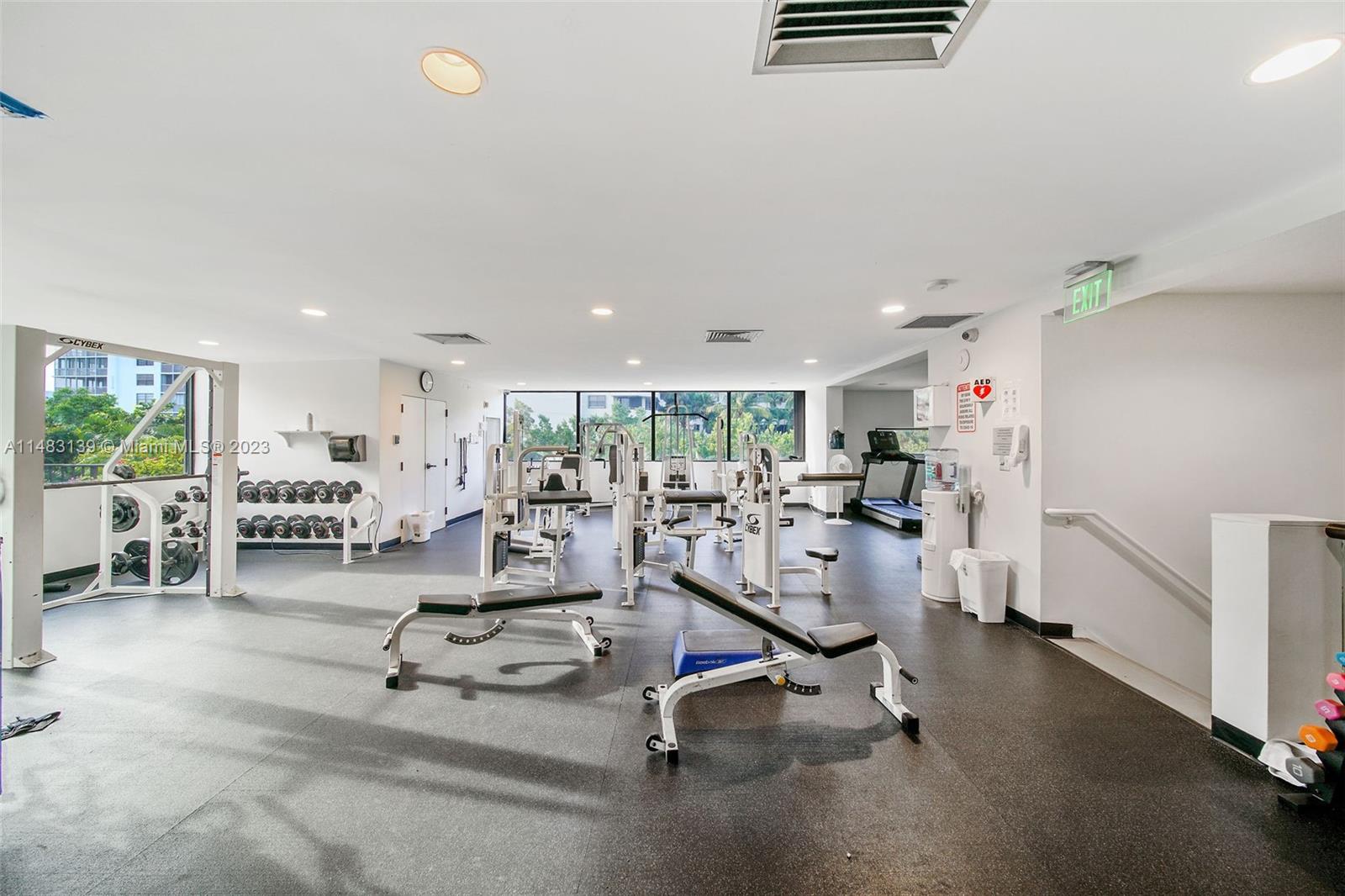 151 Crandon Boulevard, Unit 422 Key Biscayne, FL 33149 - Photo 38 of 38 a view of a room with gym equipment