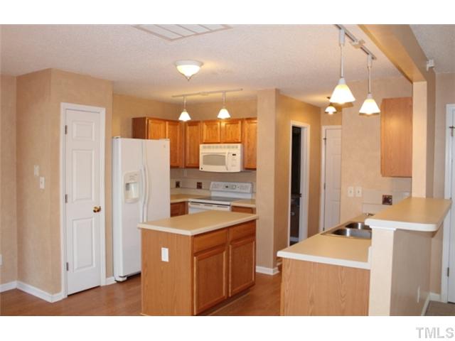 Center Island and Raised Breakfast Bar