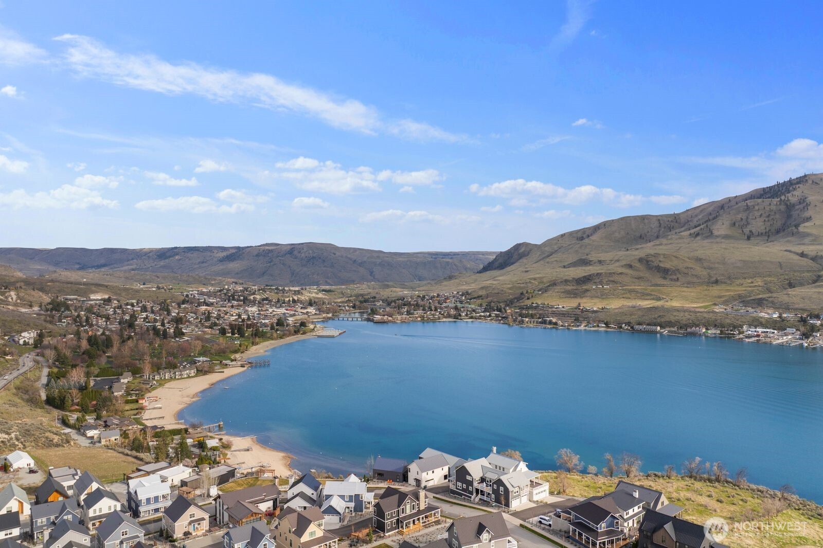 298 Bobcat Lane Chelan, WA 98816 - Photo 39 of 40 a view of a lake with mountain