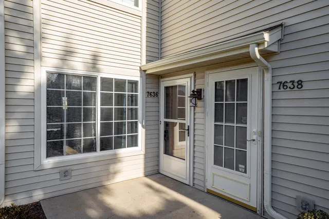 a view of front door