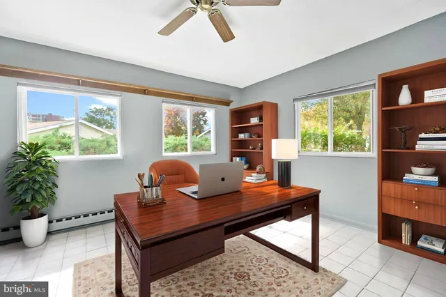 a room with furniture and window