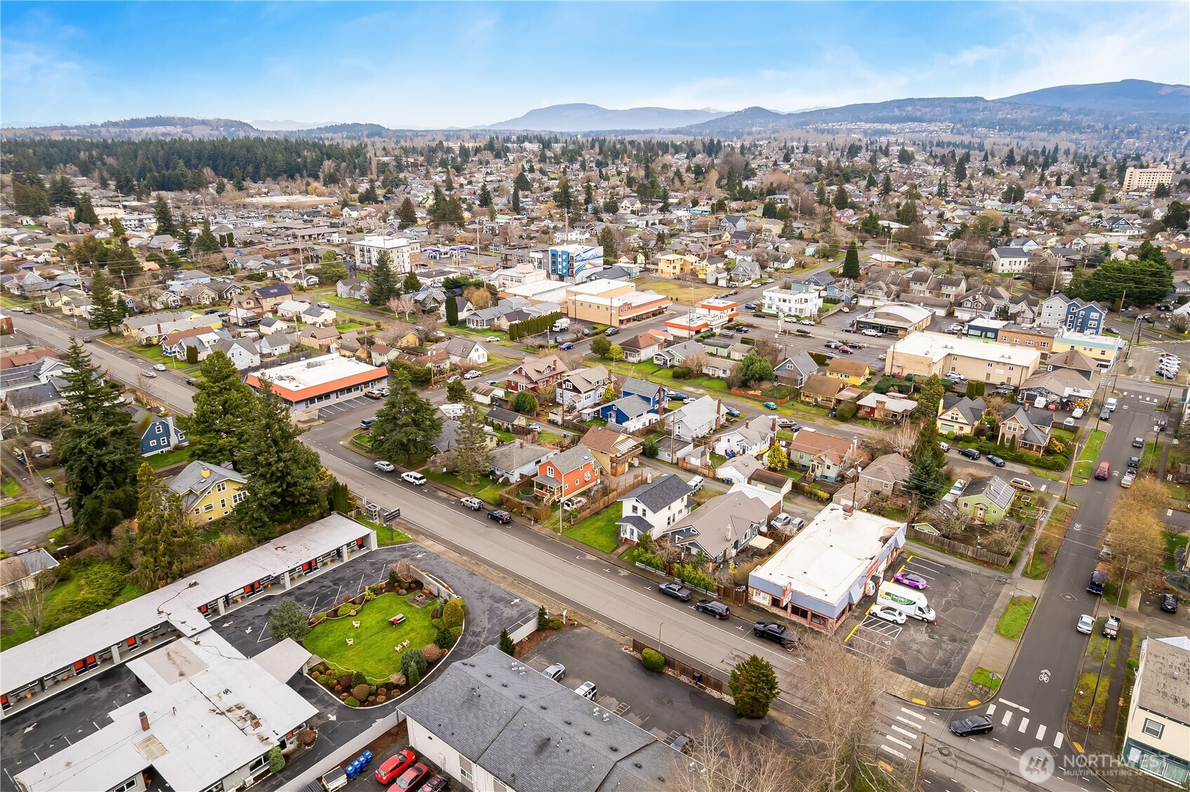 2414 Elm Street Bellingham, WA 98225 - Photo 35 of 36 an aerial view of residential houses with outdoor space