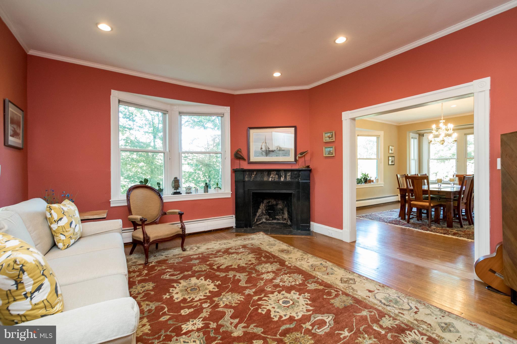 6012 Terrace Road Baltimore, MD 21209 - Photo 8 of 29 a living room with furniture and a fireplace