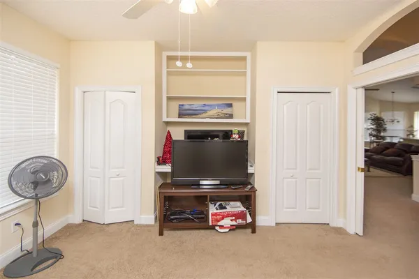 a room with storage and utility