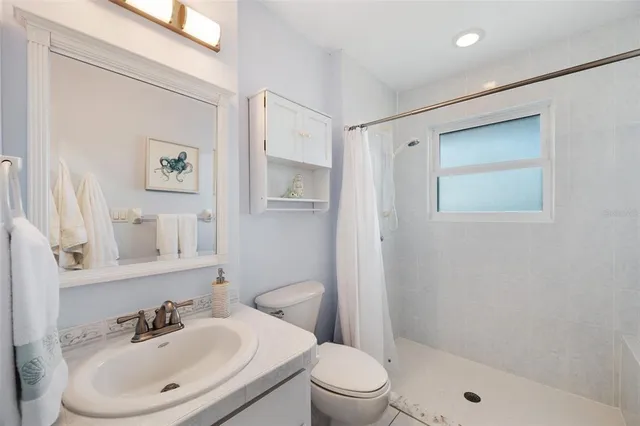 a view of a ocean with beach