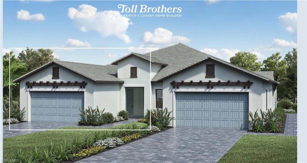 14557 Kingfisher Loop Naples, FL 34120 - Photo 18 of 27 a front view of a house with a yard and garage