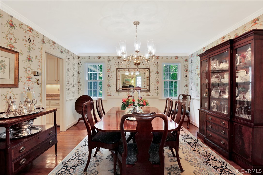 14301 Newgate Road Midlothian, VA 23113 - Photo 6 of 37 a view of a dining room with furniture window and outside view