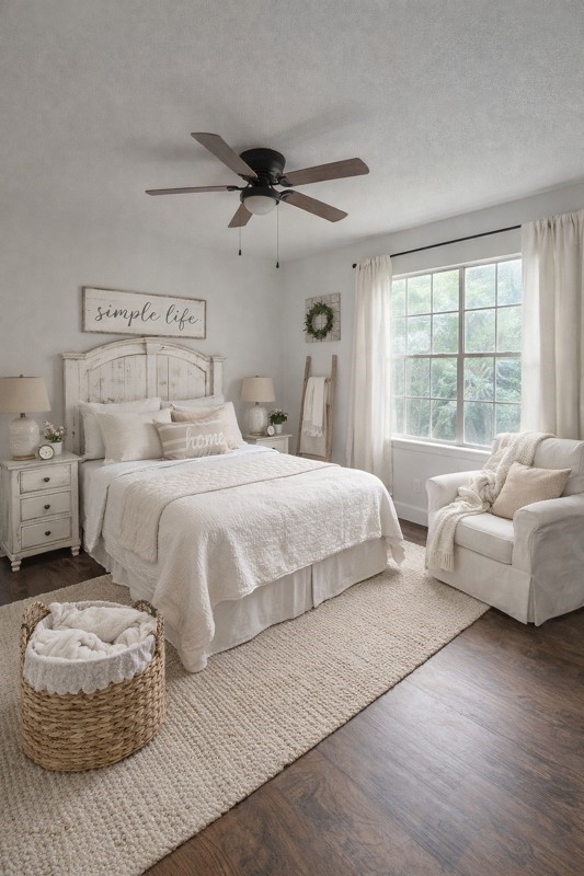 804 Ward Street Rosenberg, TX 77471 - Photo 6 of 9 a bedroom with a large bed and a couch